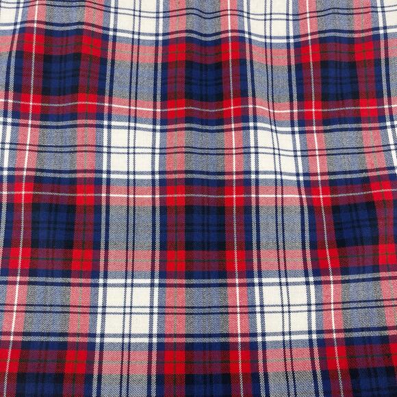 Vineyard Vines Wool Red White Blue Plaid Summer Skirt Sz 4 Preppy Country Club - Picture 9 of 16